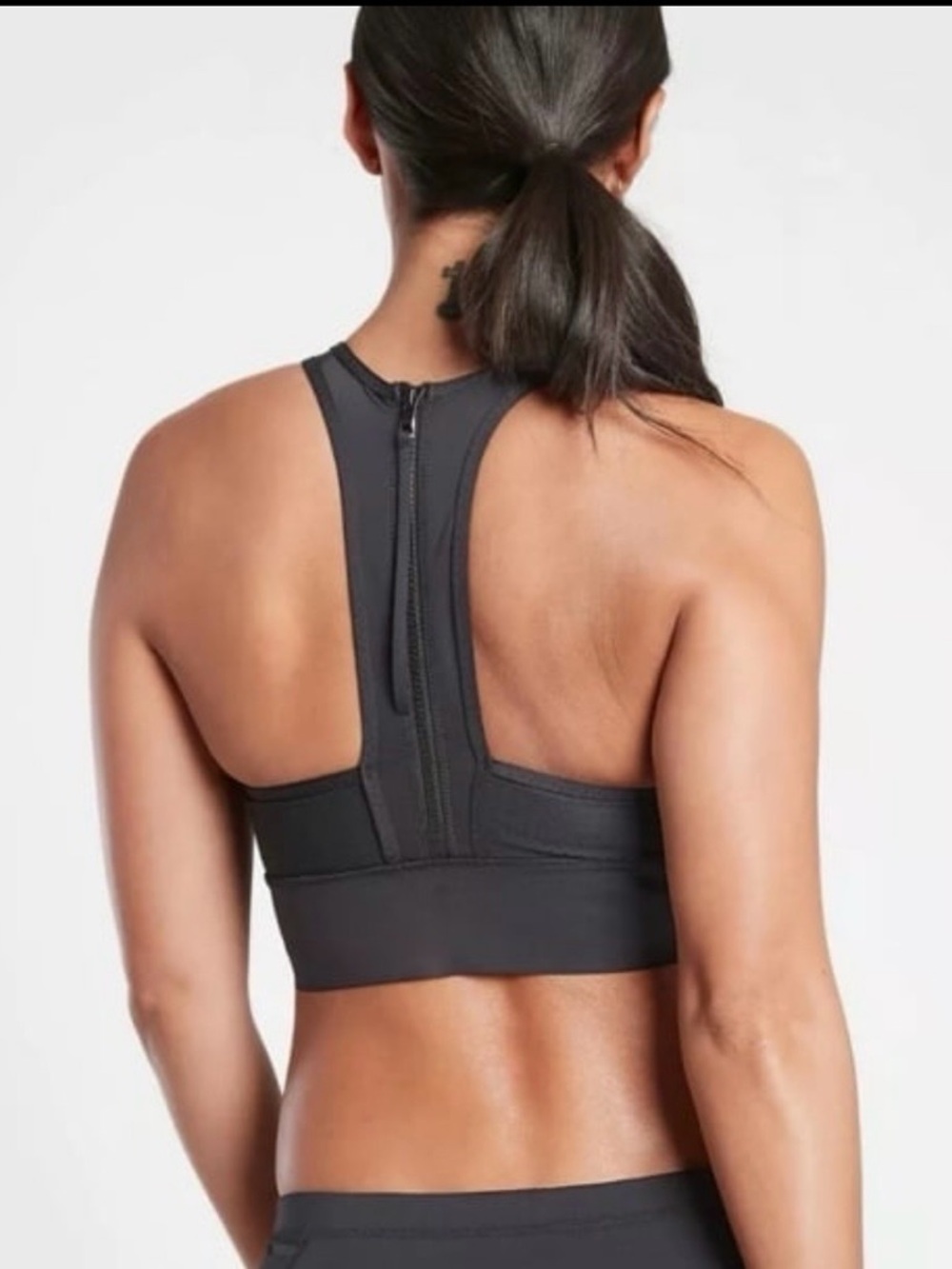 Athleta Cross Train Bikini Top NWT Black Size XS